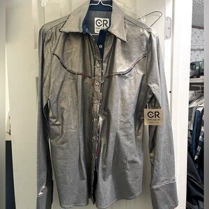 Metallic CR Ranchwear button down